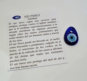 OJO TURCO COLGANTE DE VIDRIO
