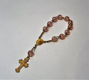 DENARIO DE CUENTAS ROSAS