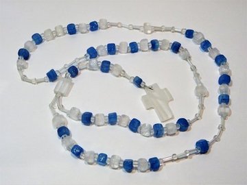 ROSARIO CUARZO ÁGATA AZUL