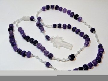 ROSARIO  CUARZO ÁGATA MORADA