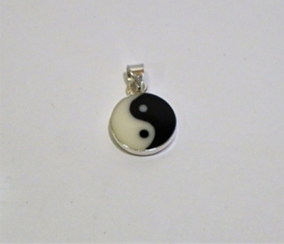 YIN YANG COLGANTE PLATA