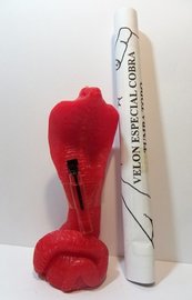 VELA COBRA ROJA TUMBA TRABAJO AMOR VELA COBRA ROJA TUMBA TRABAJO AMOR