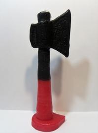 VELA HACHA ROJA Y NEGRA VELA HACHA ROJA Y NEGRA