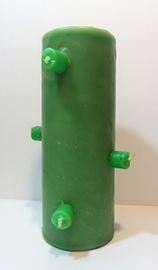 VELÓN 7 MECHAS VERDE 