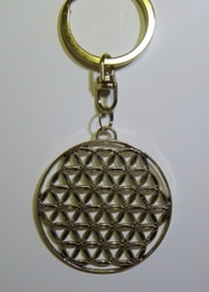 FLOR DE LA VIDA METAL LLAVERO