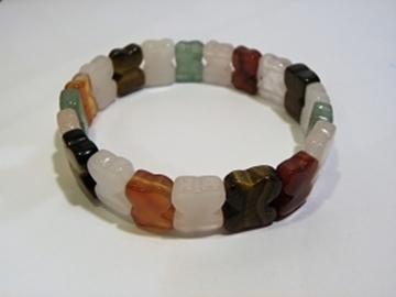 PULSERA CHAKRAS CUARZOS CON OSITOS PULSERA CHAKRAS CUARZOS CON OSITOS