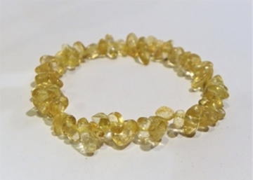 PULSERA CHIPS CUARZO CITRINO EN BRUTO PULSERA CHIPS CUARZO CITRINO EN BRUTO
