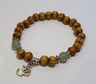 PULSERA OHM BOLA MADERA PULSERA OHM BOLA MADERA