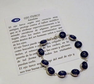 PULSERA OJO TURCO PLATA