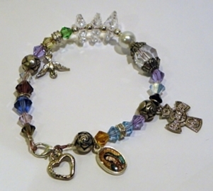 PULSERA VIDA DE LA VIRGEN SWAROSKY