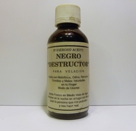 NEGRO DESTRUCTOR ACEITE