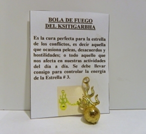 AMULETO FENG SHUI BOLA DE FUEGO DEL KSITIGARBHA