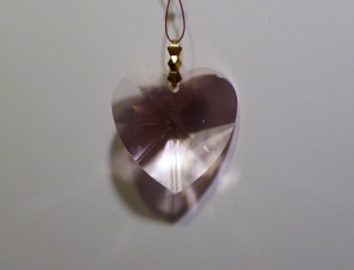 CORAZÓN CRISTAL COLGANTE FENG SHUI PEQUEÑO