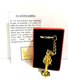 LLAVERO KSITIGARBHA O BASTON DE LOS 9 AROS FENG SHUI