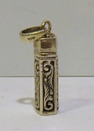 BOTELLA DESEOS PLATA COLGANTE