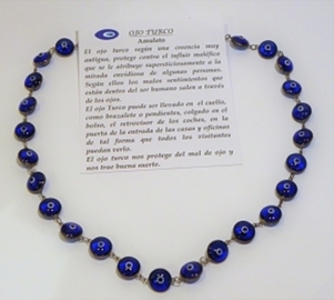 COLLAR OJO TURCO PLATA