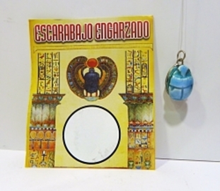 ESCARABAJO PLATA ESMALTADO