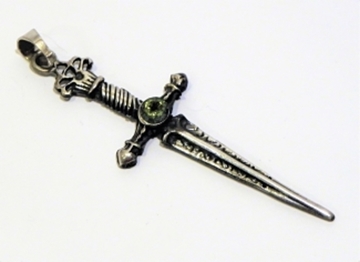 ESPADA PLATA CON ZIRCONITA COLGANTE