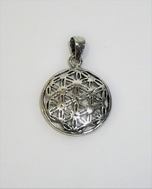 FLOR DE LA VIDA COLGANTE PLATA