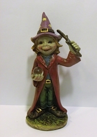 DUENDE MAGO CON BOLA DE CRISTAL DUENDE MAGO CON BOLA DE CRISTAL