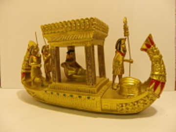 BARCO EGIPCIO DORADO